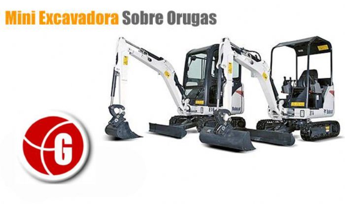 Mini Excavadora Sobre Orugas